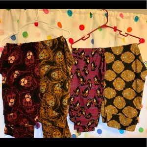 🐢 Bundle of 4 Lion Print LuLaRoe Leggings